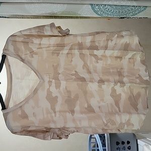 V neck camo t shirt